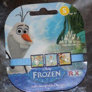 ROXO Disney Frozen Charm Bracelet Olaf W/ 3 Interchangeable Charms Size S NEW